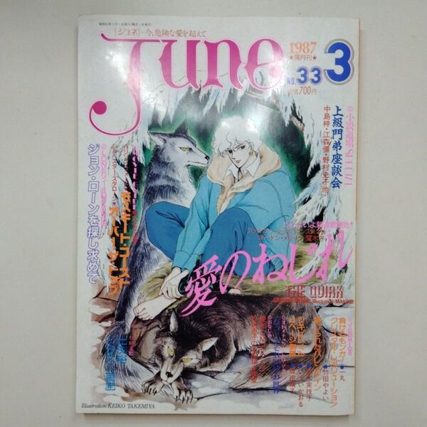 june 1987年 3月 No.33 ジュネ サン出版 竹宮恵子 中島梓