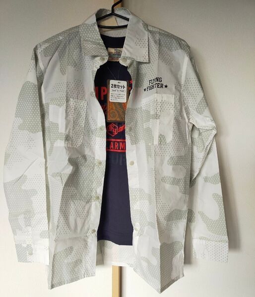 新品 未使用 160cm 長袖シャツ 半袖Tシャツ トップス 2枚組 定価3168円 セット商品 トップスセット 160センチ