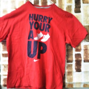USED/NIKE ナイキ HURRY YOUR A UP Tシャツ