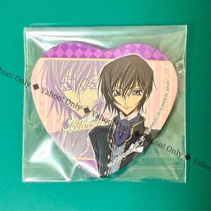 コードギアス反逆のルルーシュ 一番カフェ ハート型缶バッチ ルルーシュ・ランペルージ