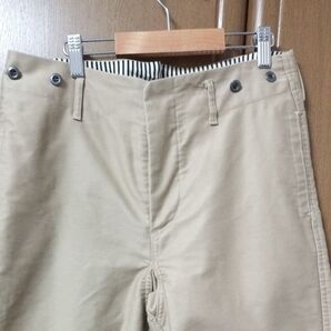 BEAMS BOY 尾錠つきパンツ made in japan ベージュ