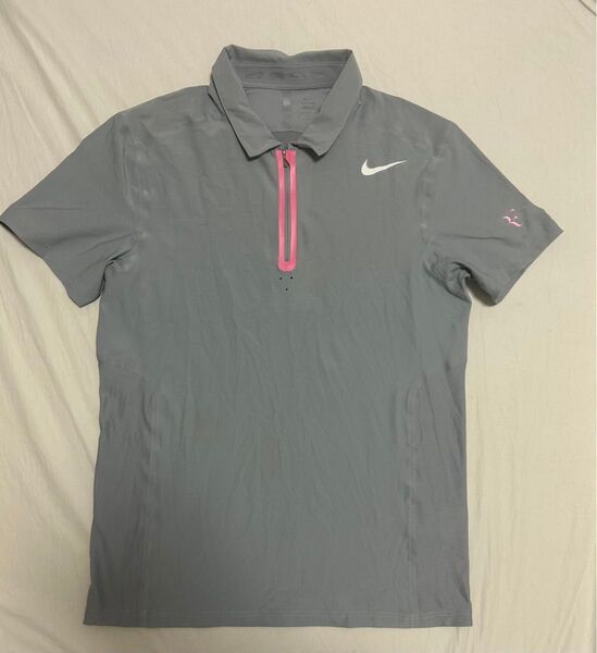 NIKE ナイキ テニス ロジャー・フェデラー ハーフジップ ゲームシャツ / ポロシャツ Mサイズ