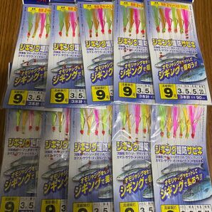 ハイドラ ジギング堤防サビキ 9号 10袋セット