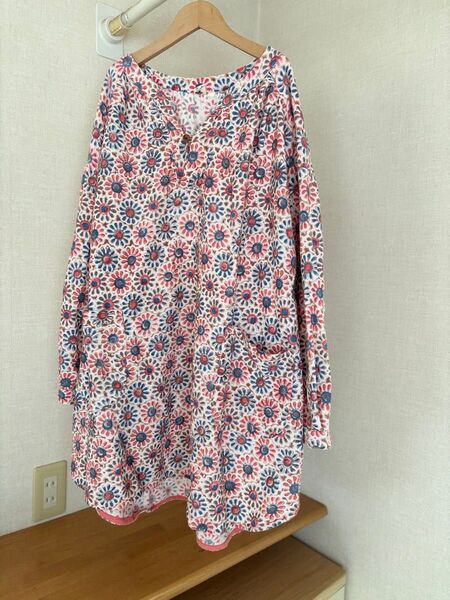 チチカカ チュニック オーバーサイズ 花 ピンク 花柄 総柄
