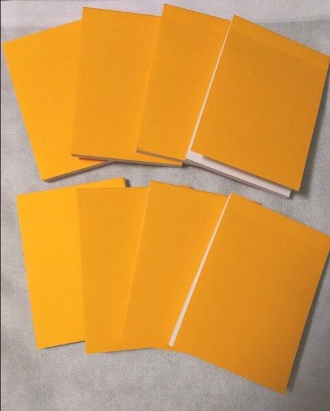 オレンジ ミニ メモ帳 8冊