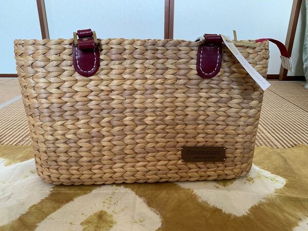 カンボジア Pavanasara カゴバッグ 職人手作り