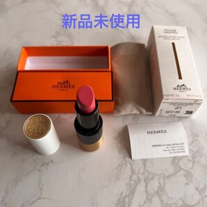 新品未使用 HERMES ルージュ エルメス リップスティック サティネ 19 ローズ・ブリュイエール