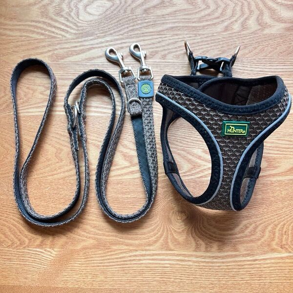 HUNTER 犬用ハーネス リード セット ブラウン