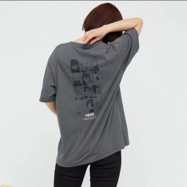 呪術廻戦 ユニクロ コラボ メンズ Sサイズ UT 全員 グレー Tシャツ