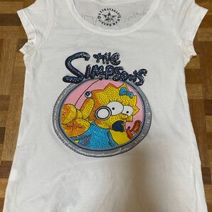 ザ・シンプソンズ リサは★ラインストーン Tシャツ M