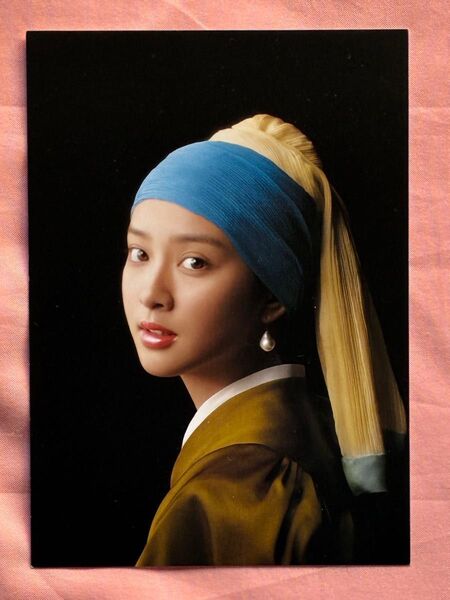 マウリッツハイス美術館展 ポストカード 武井咲 フェルメール 真珠の首飾りの少女 #2