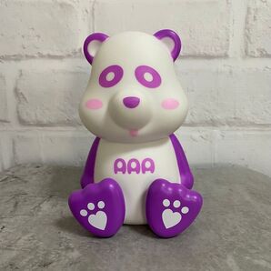 AAA えーパンダ 紫 パープル 貯金箱 宇野実彩子 宇野ちゃん グッズ 動物 白 トリプルエー うのちゃん 雑貨 インテリア