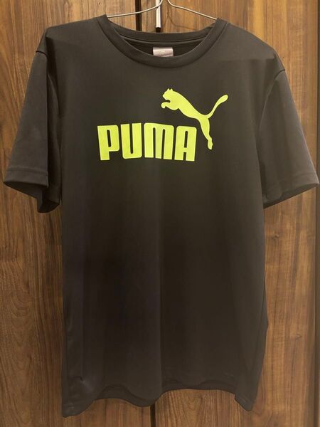 PUMA(プーマ) ビッグロゴTシャツ メンズ L 黒 ブラック