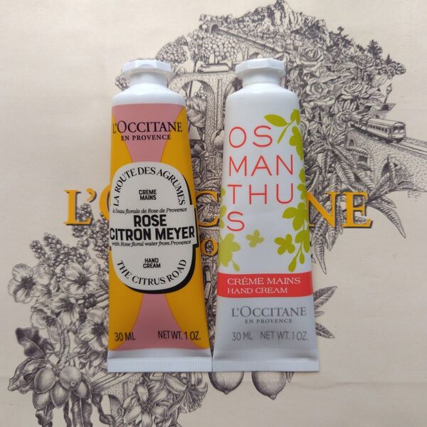 ロクシタン ハンドクリーム30ml ローズシトロンメイヤー&オスマンサス