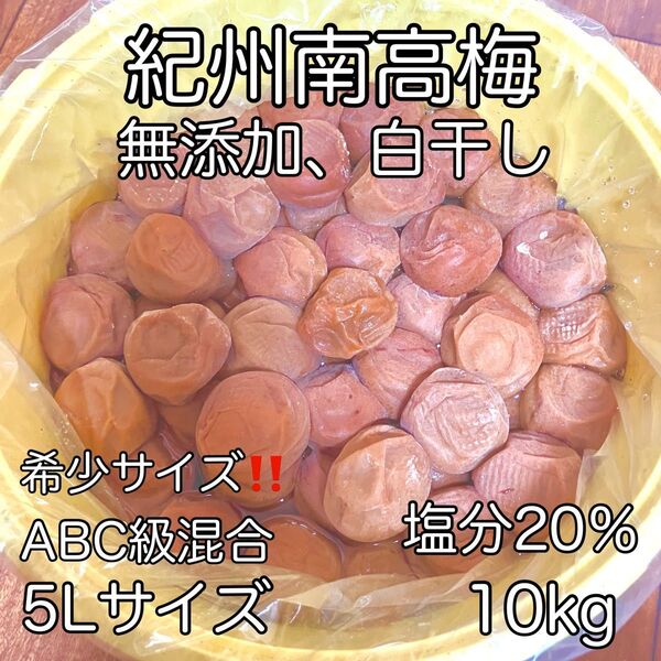無添加紀州南高梅10kg