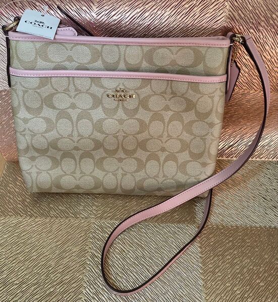 coachショルダーバッグ ライトカーキブロッサム