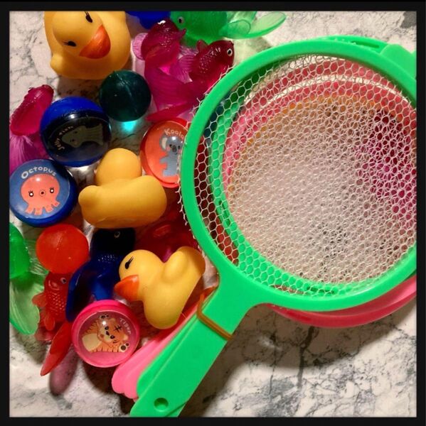 未使用◆金魚すくいセット プール お風呂水遊び おもちゃ 夢可愛い 昭和レトロ