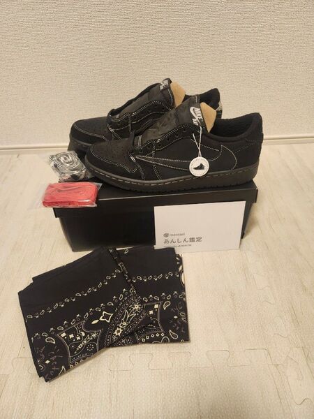 Travis Scott × Air Jordan 1 Low OG"Black Phantom"トラヴィス ブラック ファントム