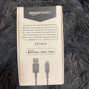 Amazonベーシック ライトニングケーブル ナイロン iPhone充電 Apple MFi認証