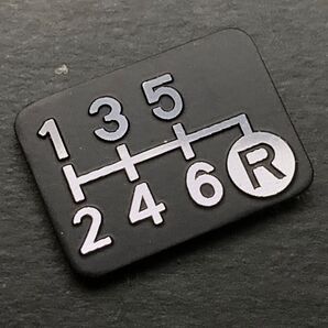 シフトパターンプレートBLACK Version 6MT 右下リバース