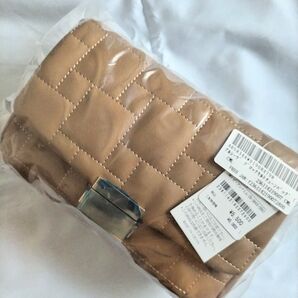 アルシーヴ ブロックキルトチェーンバッグ ブラウン ミニショルダー スマホ入れ 財布入れギフト