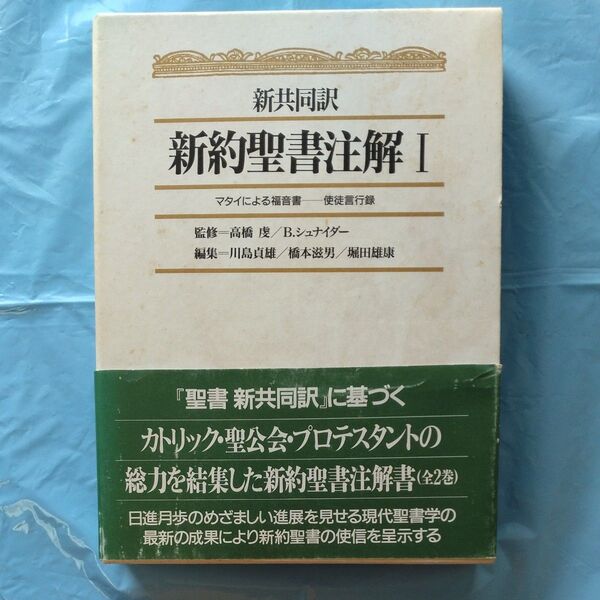 新共同訳 新約聖書注解 I マタイによる福音書―使徒言行録