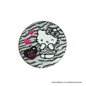 ハローキティ トレーディング グリッター 缶バッジ GOGO ギャル コレクション HELLO KITTY ゴーゴー ラメ バッジ