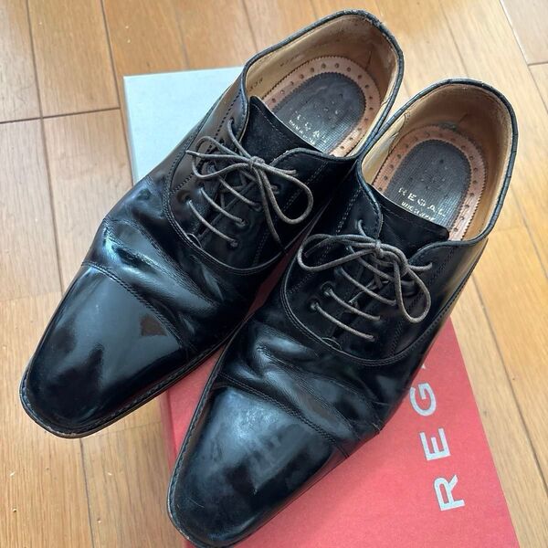 REGAL リーガル ブラック レザーシューズ 革靴