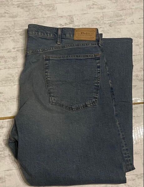 ラルフローレン デニムパンツ W42 L32 ワイド ジーパン 古着