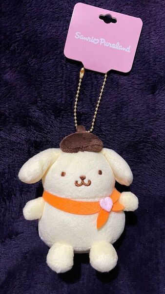 タグ付き 未使用 サンリオオリジナル ピューロランド限定グッズ ワンポイントハートシリーズ マスコット ポムポムプリン ストラップ