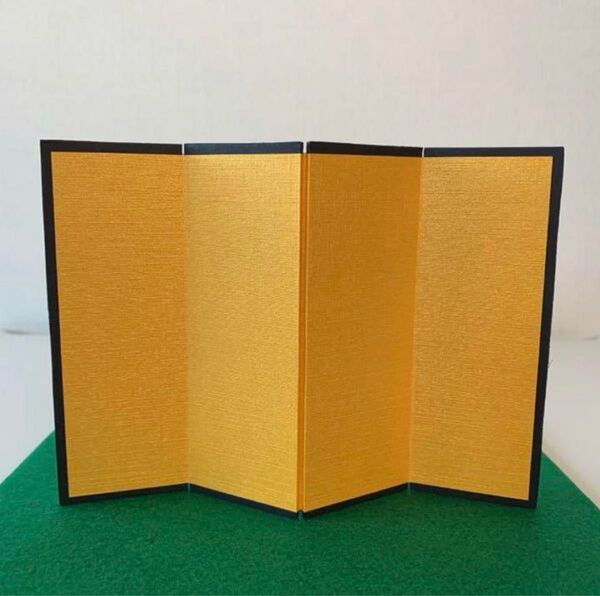 【新品】五月人形 ひな祭り 金屏風 12cm×16.8cm コンパクトサイズ 小道具 雛道具 五月人形