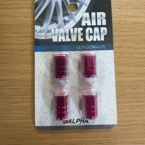 ALPHA【エアバルブキャップ】4個1セットピンク