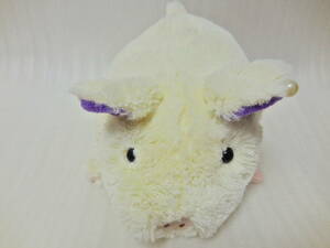  outside fixed form Y300* used * paper tag none *Ban Bina*30cm*....* ton sama*..sama* soft toy * pig * ivory × purple 