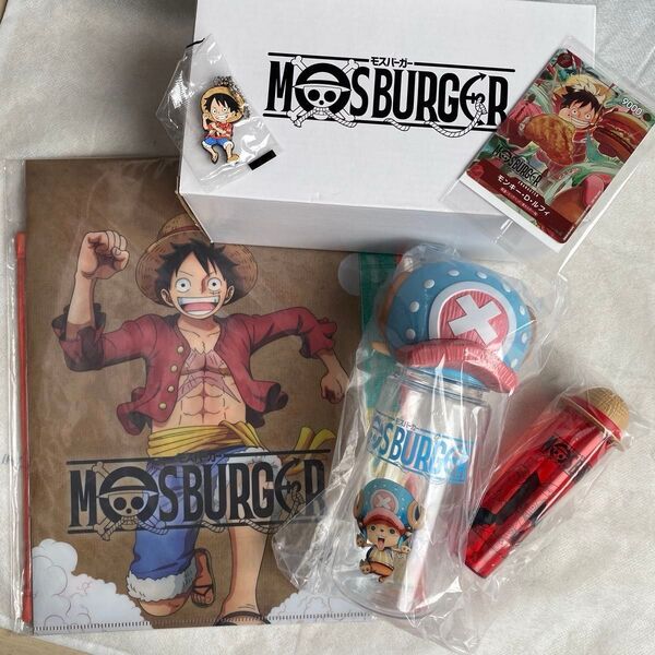 モスバーガー×ワンピース コラボグッズセット+くら寿司ラバーキーホルダー