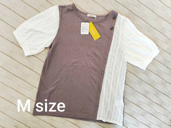 ☆未使用!半袖 Tシャツ☆Mサイズ 切り替え☆半袖Tシャツ レディース☆