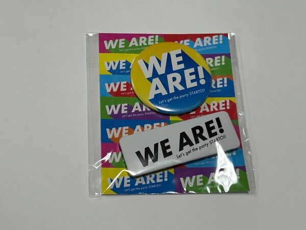 WE ARE!グッズ 缶バッチ