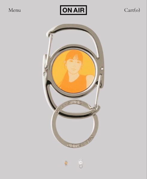 【新品未開封/即発送可】Kyne Carabiner onair キネ 福岡 キーリング yellow カラビナ