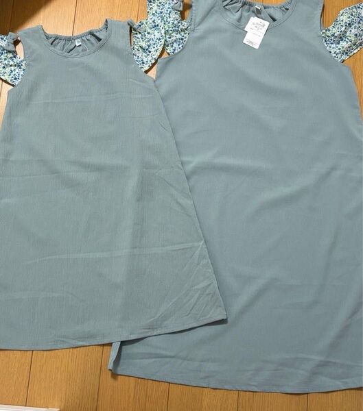 新品 親子 姉妹 お揃い ワンピース 130 160