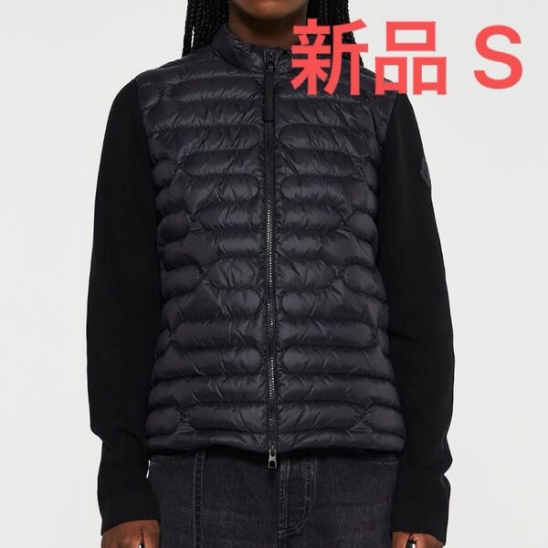定価15万 MONCLER モンクレール カーディガン ボレロ キルティング ダウン ブラック