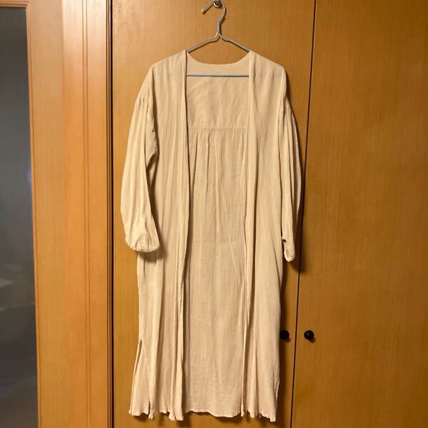 ロングカーディガン ベージュ フリーサイズ