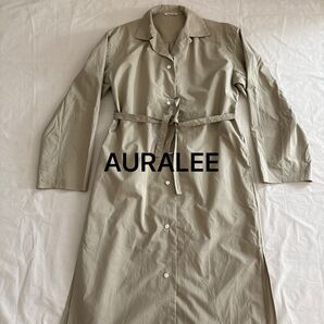 AURALEE オーラリー シャツワンピース 1 グレーベージュ