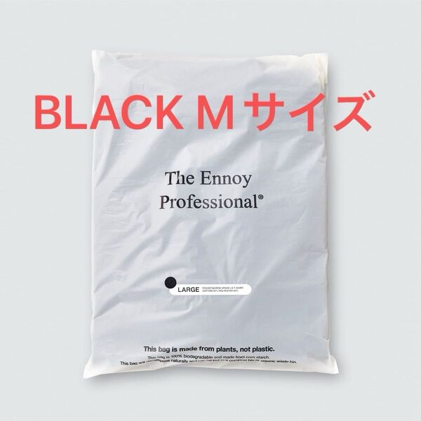 ennoy POCKET & CREW 2PACK LS T-SHIRTS (BLACK)Mサイズ