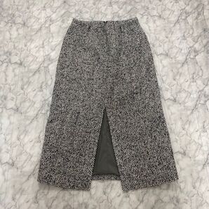 ツイードスプリットヘムスカート