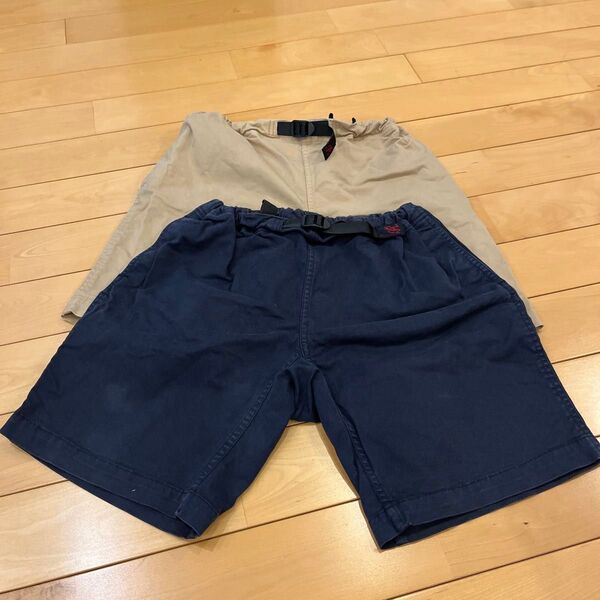 グラミチ GRAMICCI ハーフパンツ ネイビー ベージュ ショートパンツ 150