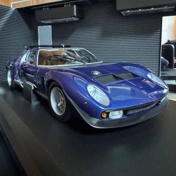 絶版未展示品 京商 1/18 ランボルギーニ イオタ SVR ブルー