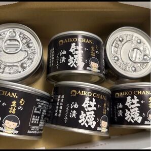 あいこちゃん「牡蠣油漬け にんにく入り」160g×6缶 国産