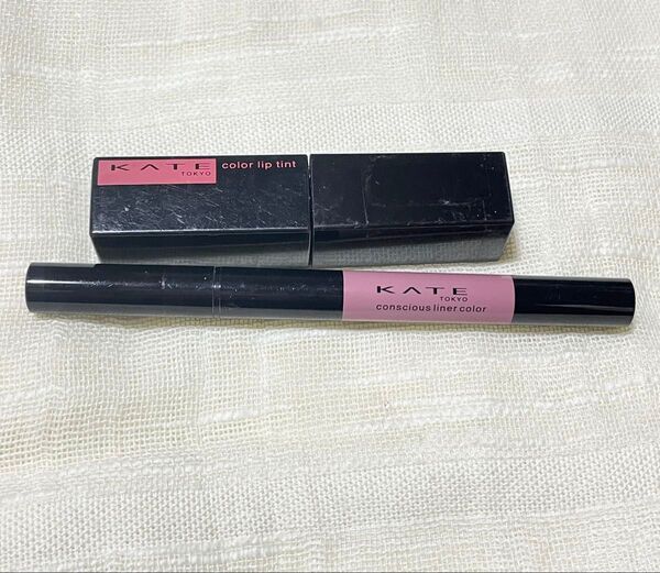 KATE カラーセンサーリップティント PK-1 コンシャスライナーカラー ダスティーピンク