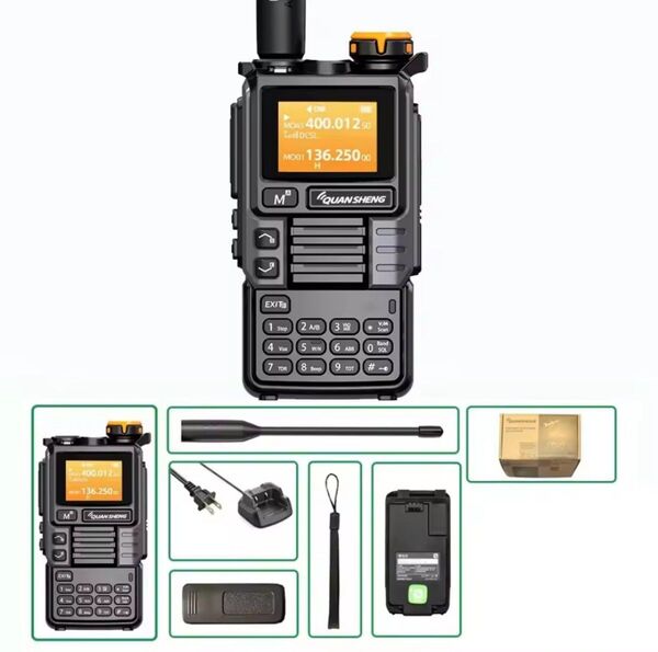 在庫限り、プリセットスペアナ機能付き広帯域受信機 UV-K5の新機種 UV-K5(99) グレー