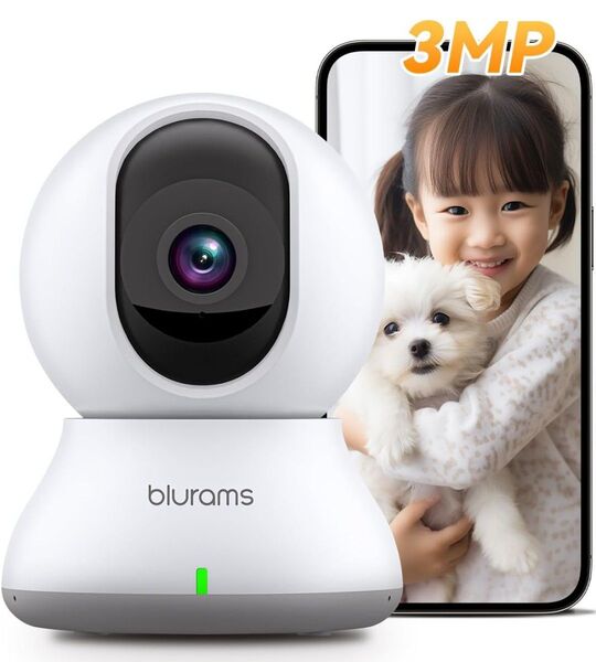 見守りカメラ 防犯カメラ ペットカメラ blurams モーション 音声検知 自動追尾 警報通知 双方向会話 遠隔操作