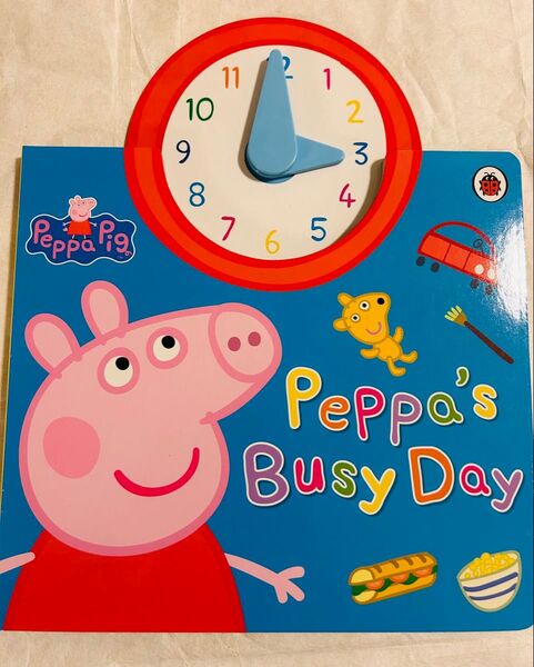 英語絵本 しかけ絵本 Peppa’s Busy Day とけいの絵本 新品未使用